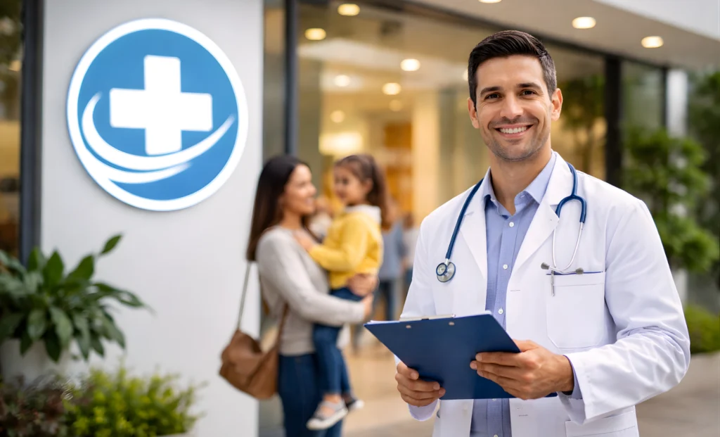 Packages for clinics covering social media, SEO, paid ads, content shoots, and websites.