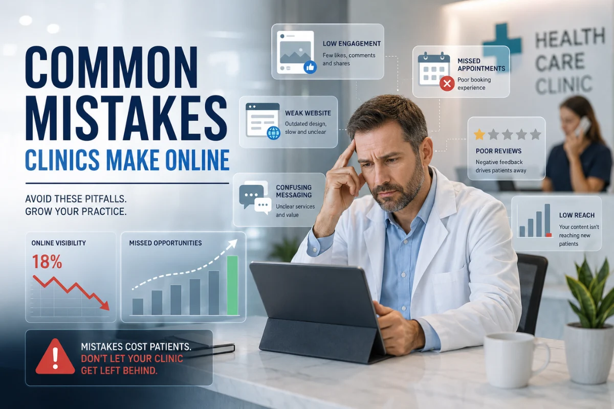 Common Mistakes Clinics Make Online